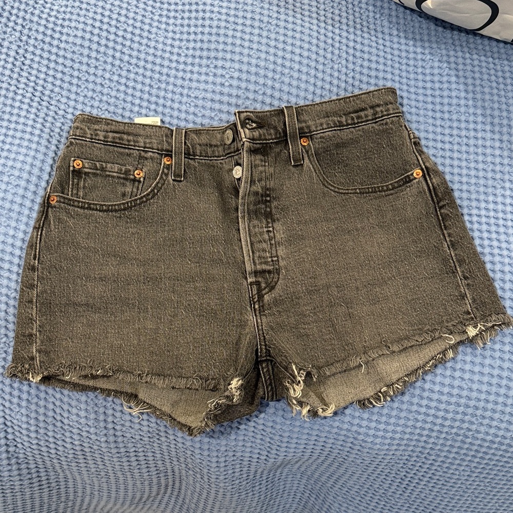 Levi's Charcoal Jean Shorts